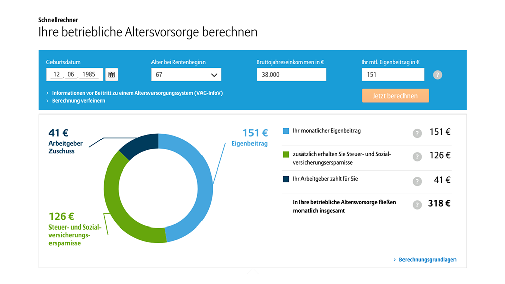 RMK BAV Investitionsrechner