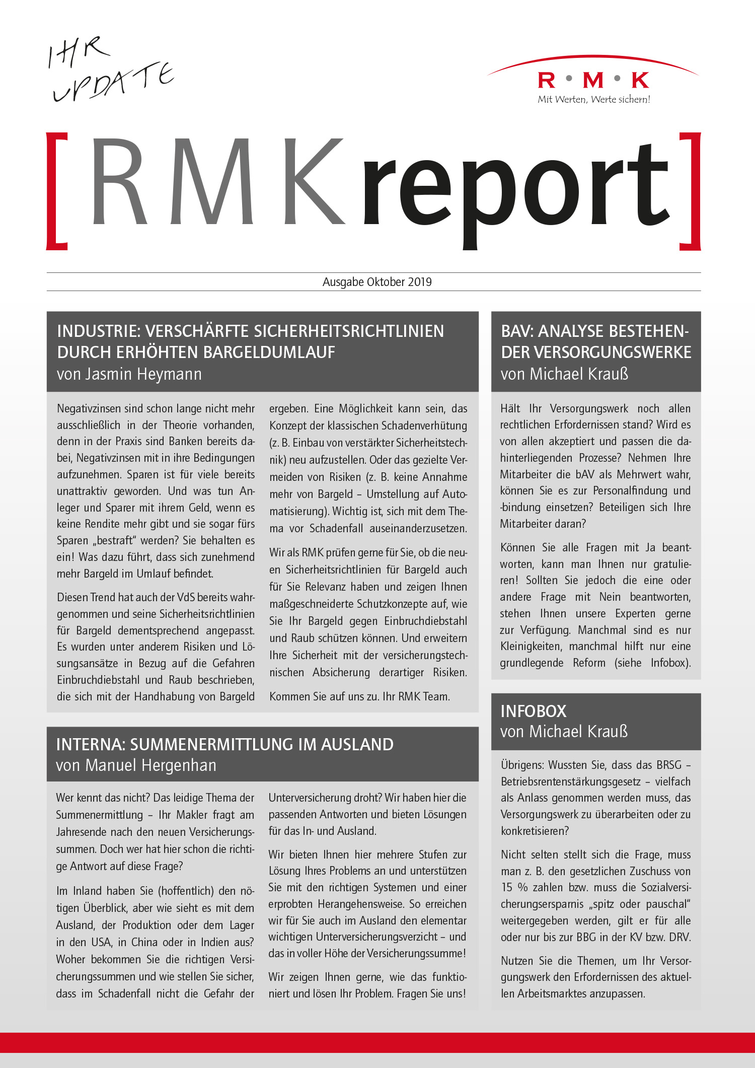 RMK-Report Oktober 2019